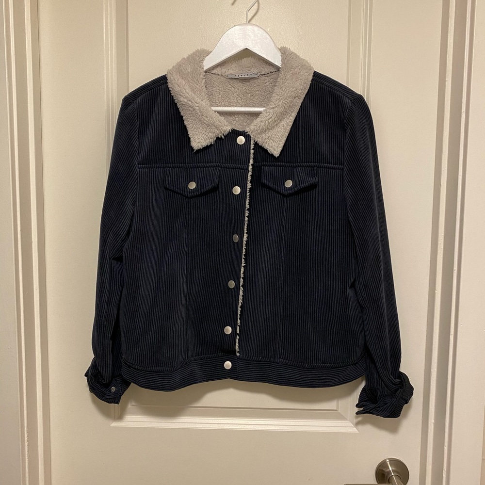 💖Corduroy fur jacket